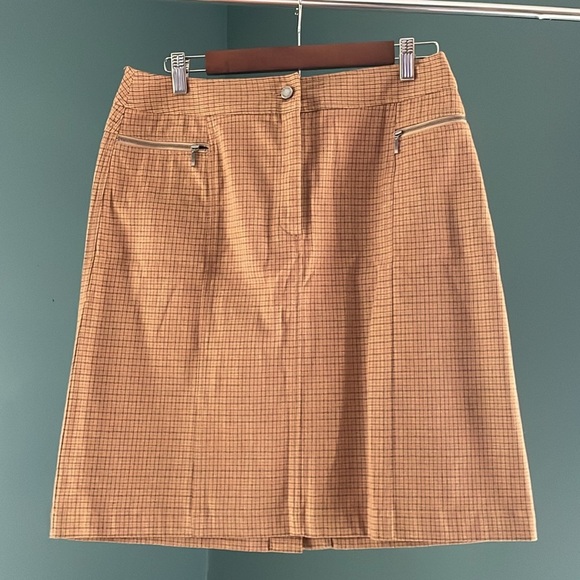 Valerie Stevens cotton  Plaid skirt y2k - Picture 1 of 4